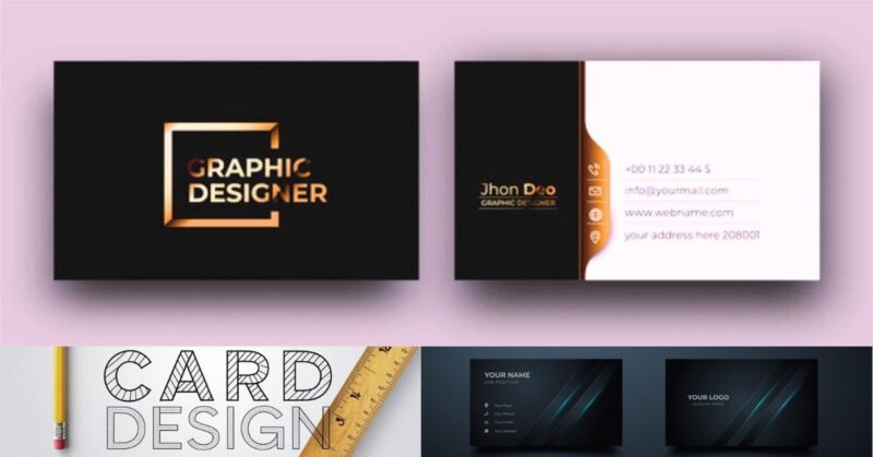 Unique Business Card Design Editing Online Free